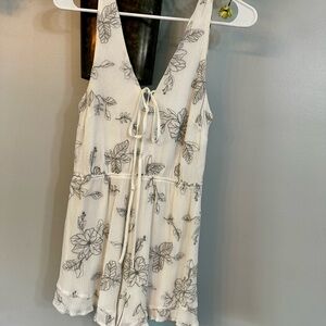 Lush Cream Lace Detail Top